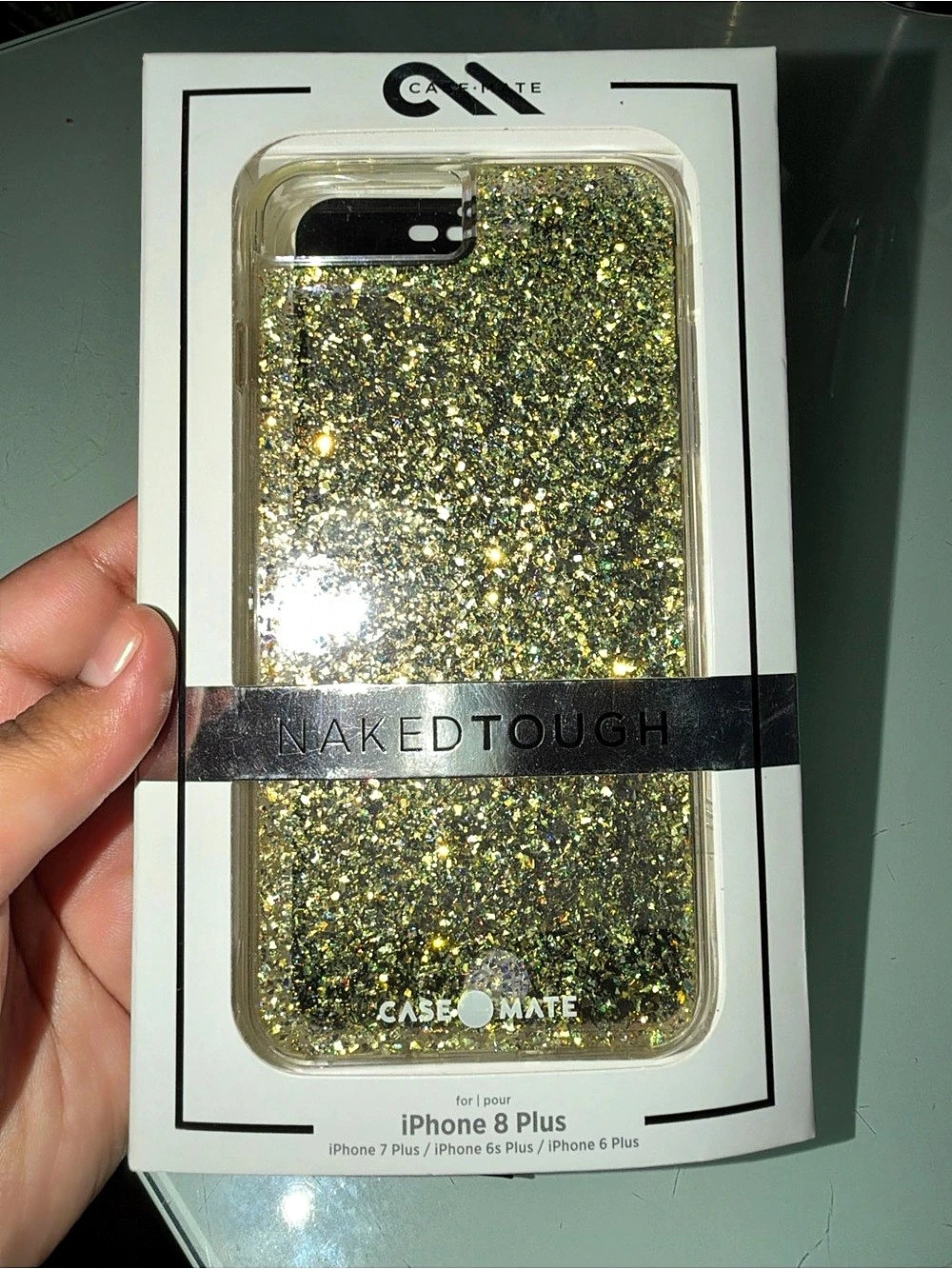 Case-Mate Naked Tough Glitter Case for iPhone 8 Plus